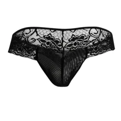 CandyMan String Dentelle Teolt Noir